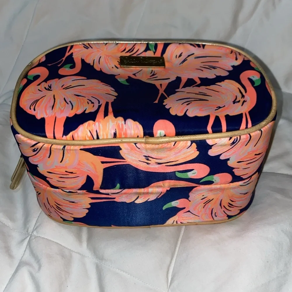Lilly Pulitzer flamingo Cosmetic Case pouch
